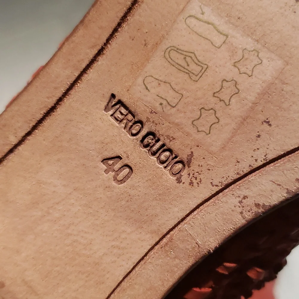 Catherine Malandrino Bootie Boot Woven Leather Women's 40 RED